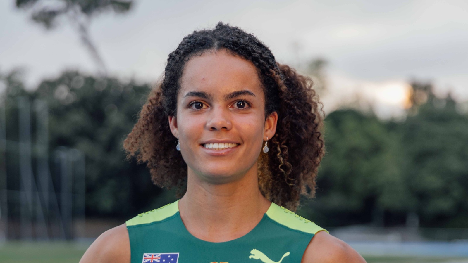 Torrie Lewis representing Australia in sprint competition